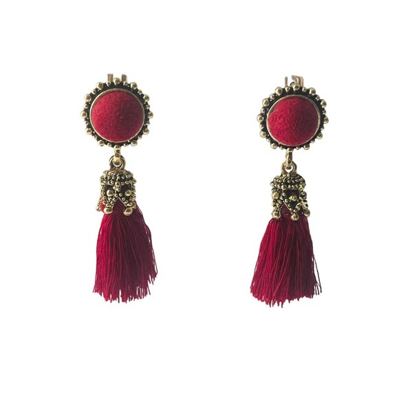 Vintage Women Velvet Earrings - Picture 3 of 3